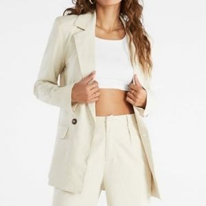 NWT JustFab Linen City Blazer